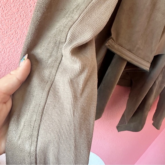 Vigoss Faux Suede Drape Collar Jacket XS - Picture 8 of 10